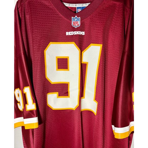 Vintage Washington Redskins Ryan Kerrigan #91 NFL Pro Line Burgundy Jersey 4XL-B - Picture 5 of 11